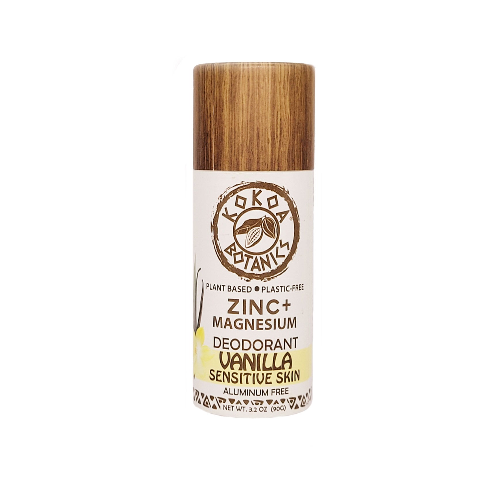 Vanilla - Magnesium and Zinc Natural Deodorant - Sensitive Skin - Baking Soda Free 3.2 oz