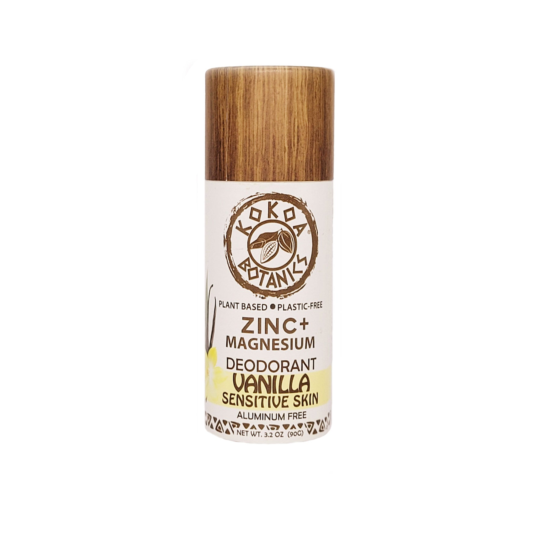 Vanilla - Magnesium and Zinc Natural Deodorant - Sensitive Skin - Baking Soda Free 3.2 oz