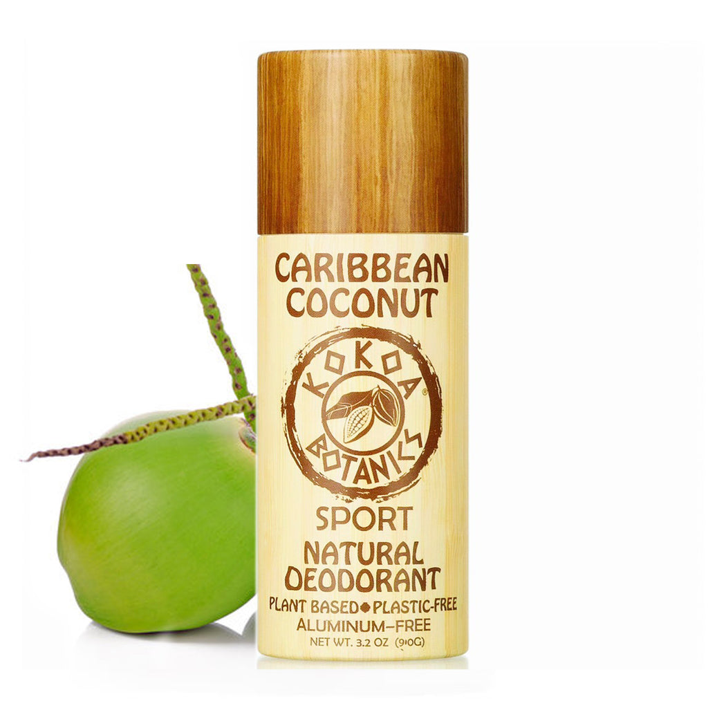 CARIBBEAN COCONUT – Natural Detox Deodorant - Aluminum-Free - Plastic-Free 3.2 oz