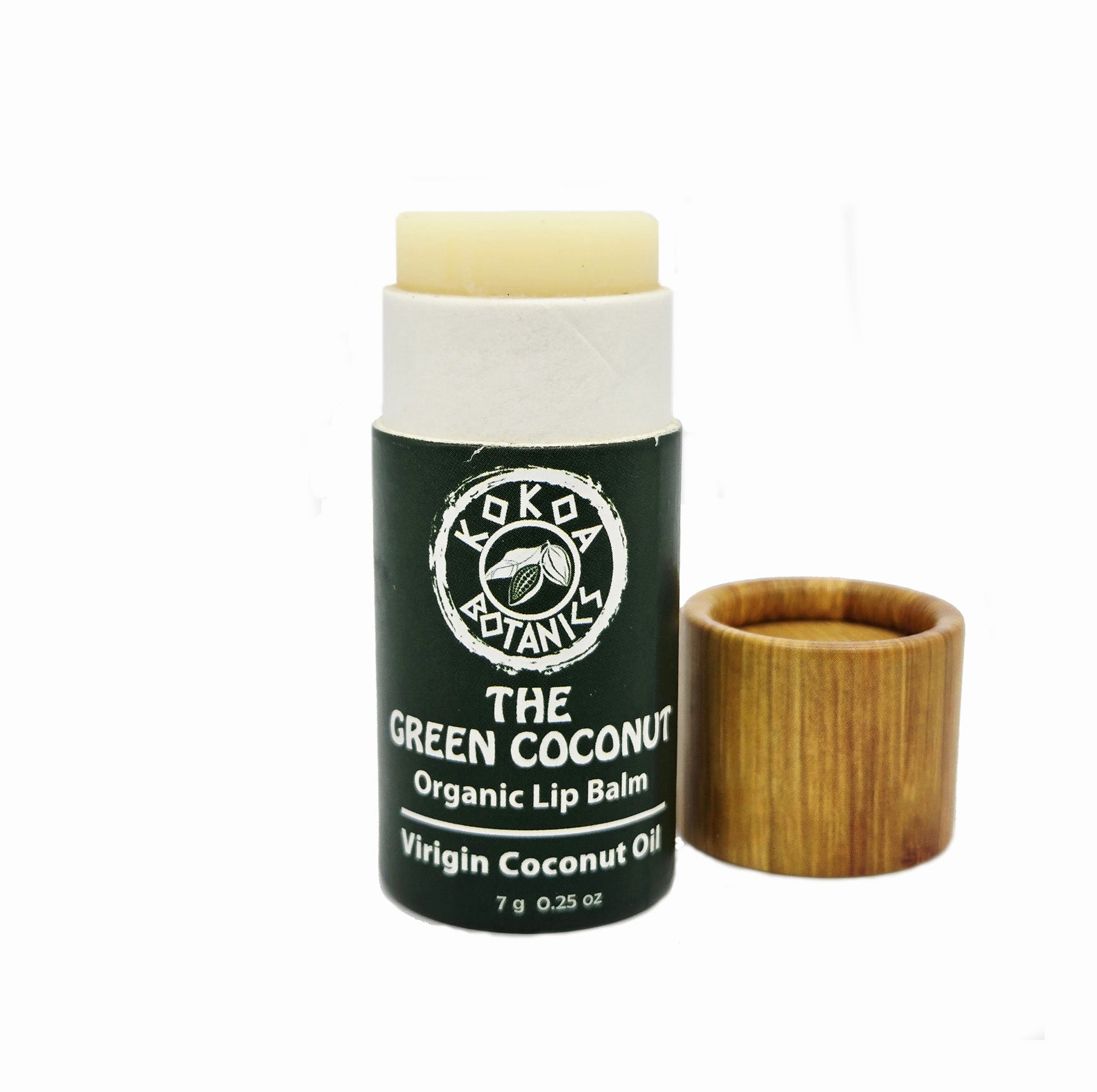 The Green Coconut - Organic Coconut Oil Lip Balm - Plastic Free .25 oz