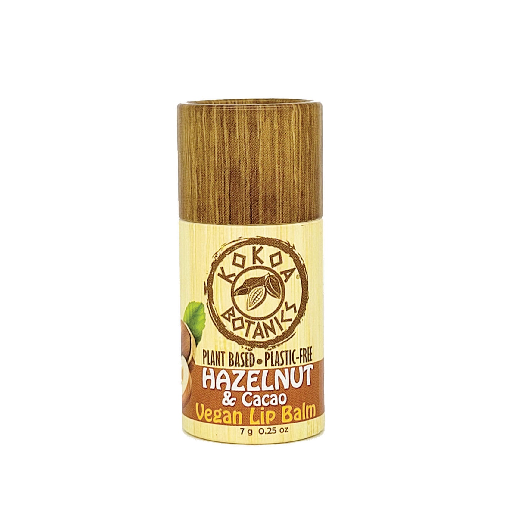Hazelnut and Cocoa Butter - Natural Lip Balm - Vegan - Plastic Free