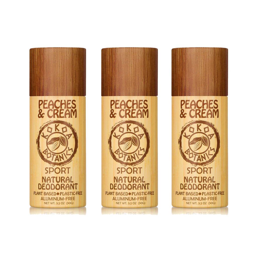 Peackes & cream 3 pack natural deodorant