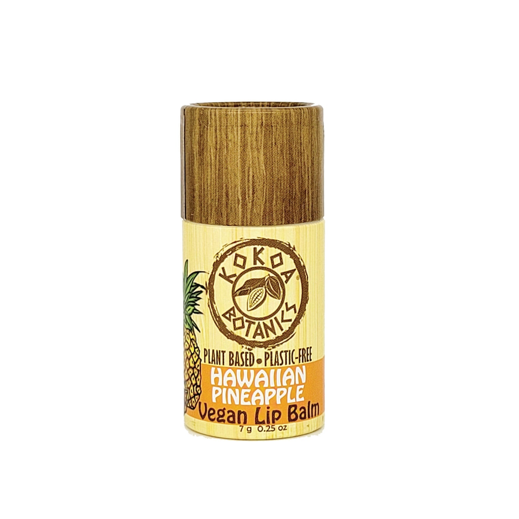 Hawaiian Pineapple - Natural Lip Balm - Vegan - Plastic-Free  .25 oz