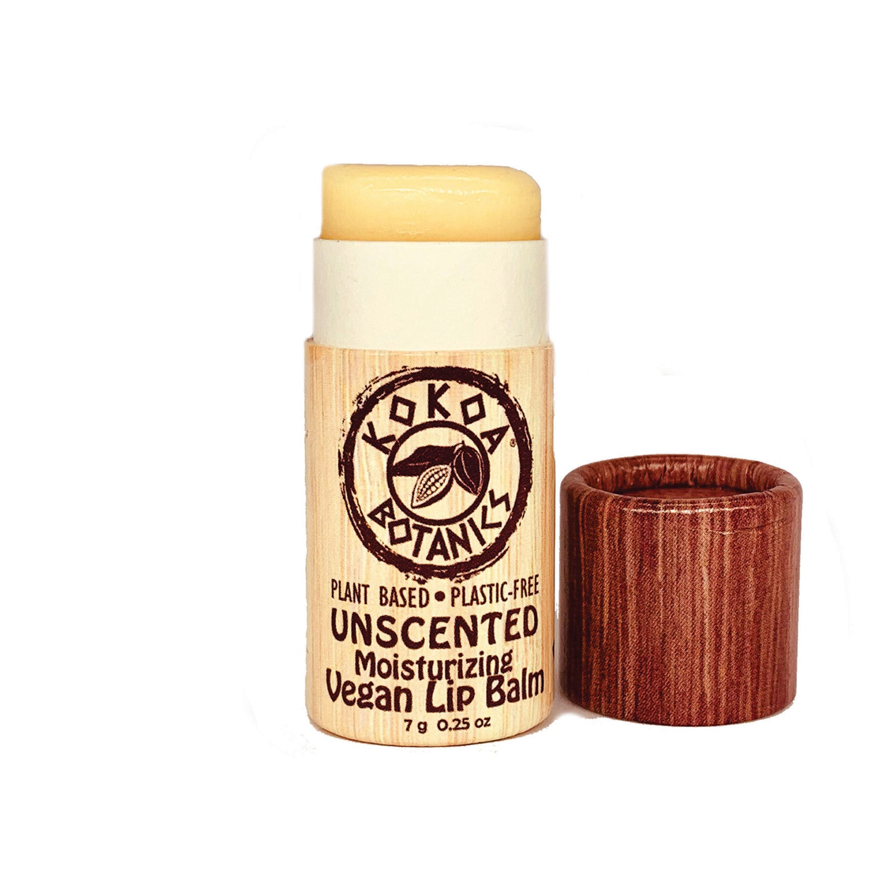 UNSCENTED - Natural Vegan Lip Balm - Plastic Free .25 oz