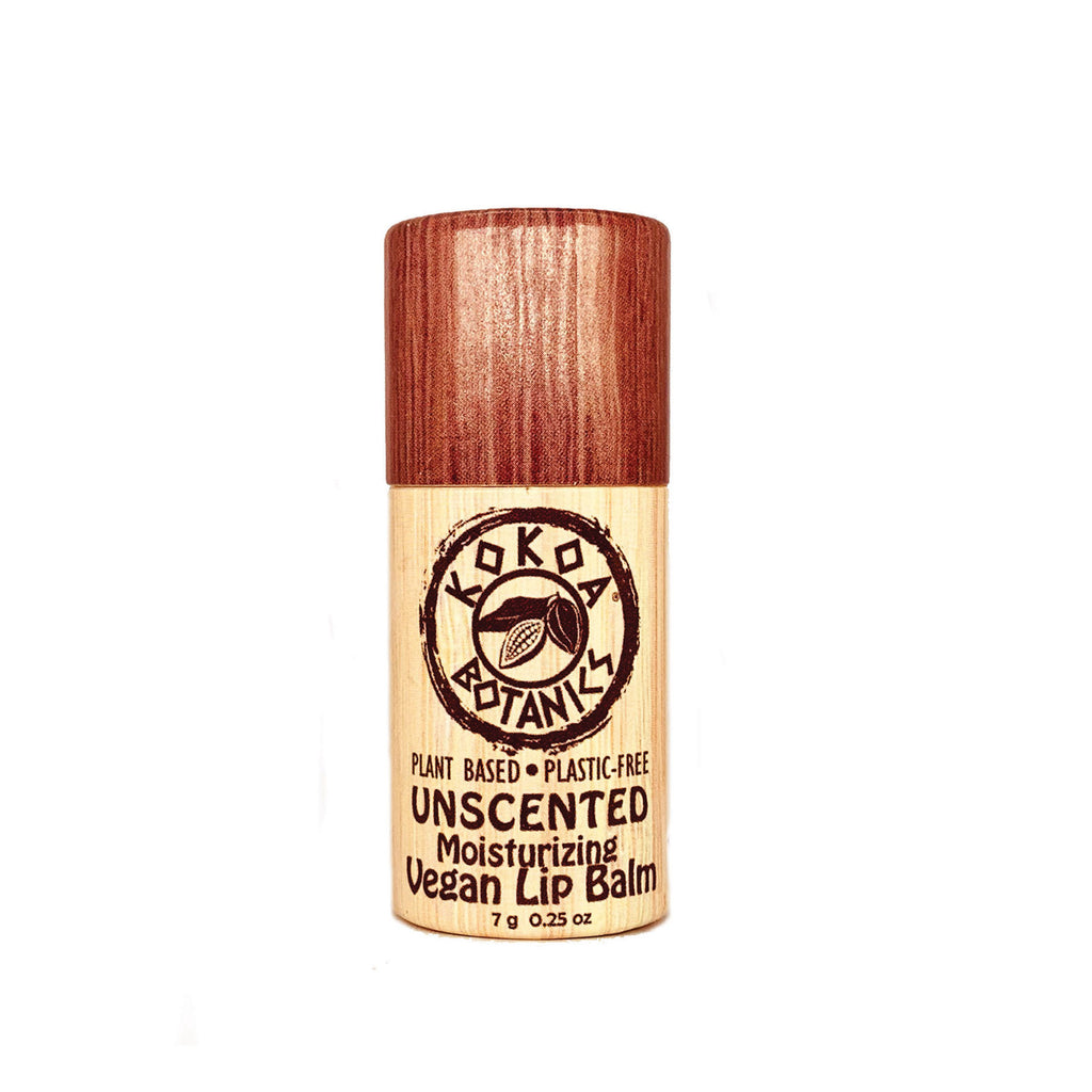 UNSCENTED - Natural Vegan Lip Balm - Plastic Free .25 oz