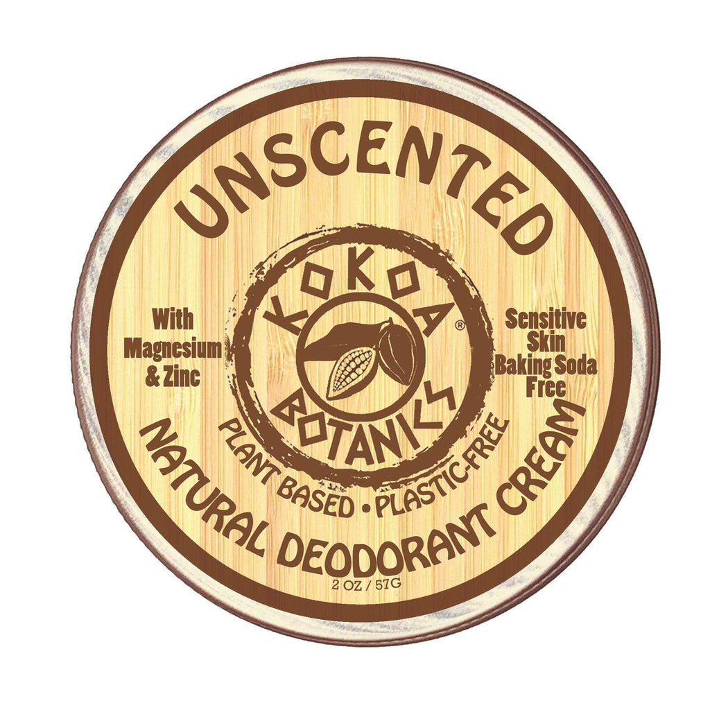 UNSCENTED - Natural Deodorant Cream - Sensitive Skin - 2.5 oz