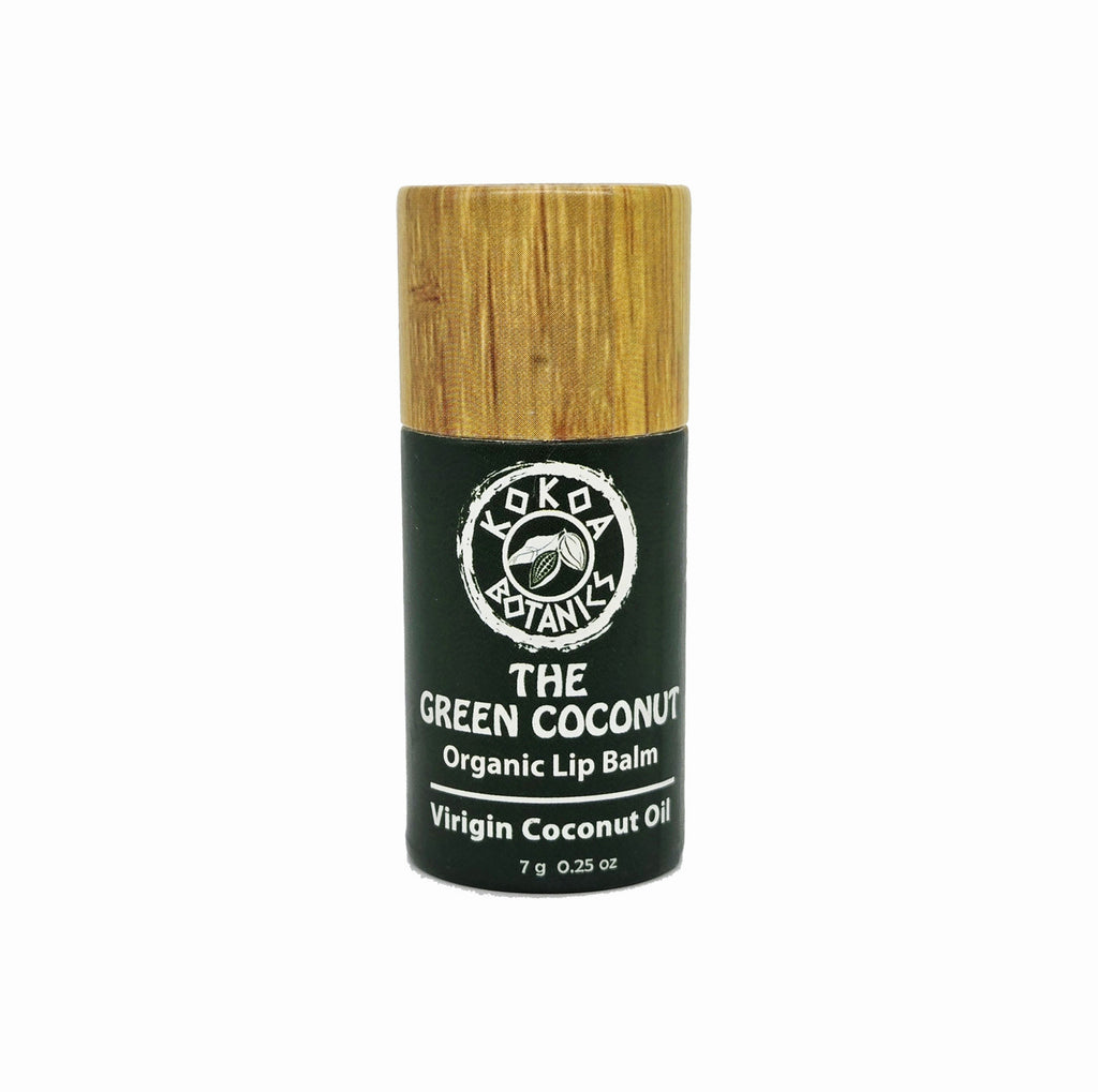The Green Coconut - Organic Coconut Oil Lip Balm - Plastic Free .25 oz