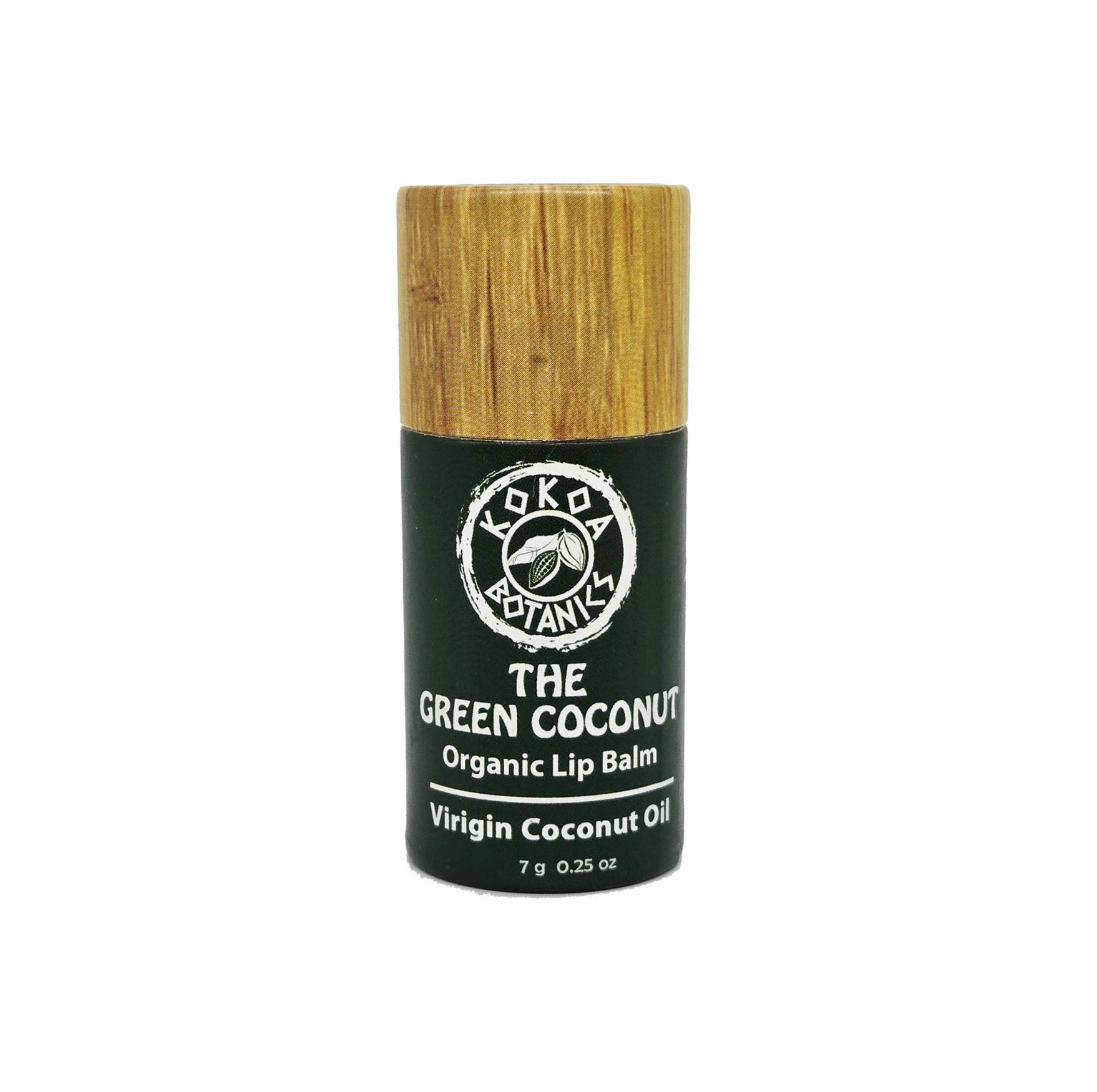The Green Coconut - Organic Coconut Oil Lip Balm - Plastic Free .25 oz