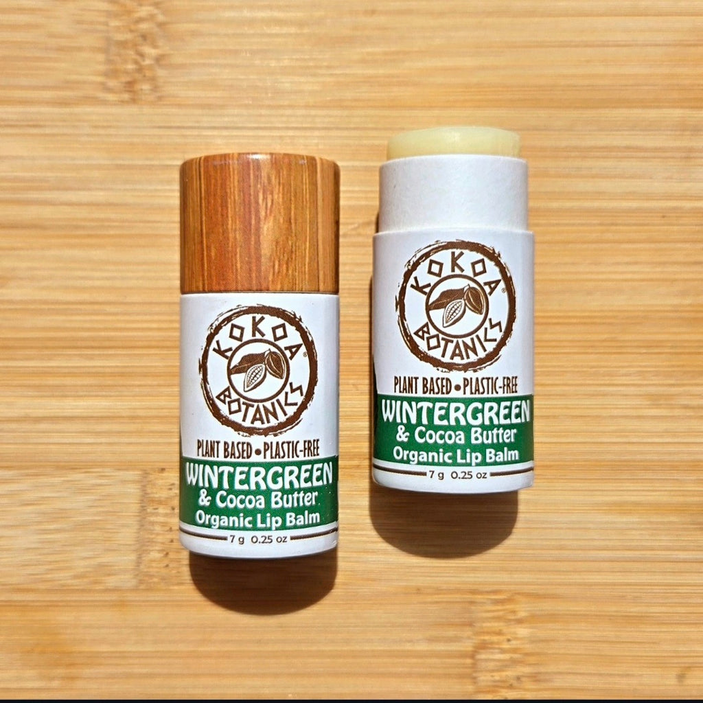WINTERGREEN - Natural Organic Lip Balm - Plastic-Free .25 oz