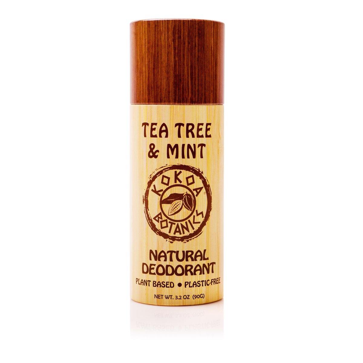 TEA TREE & MINT - Natural Detox Deodorant - Aluminum-Free - Plastic-Free - kokoabotanics
